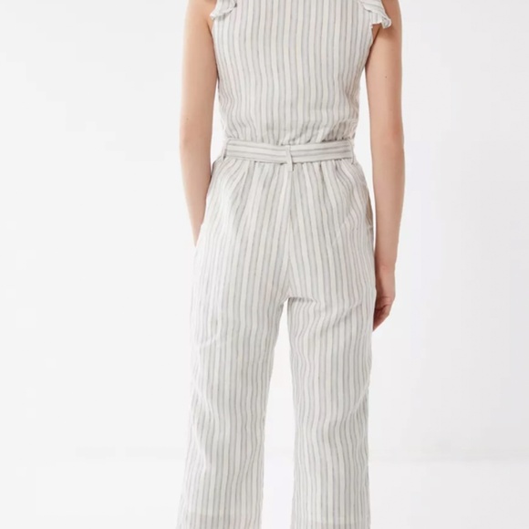 Revolve Ruffle Sleeve Striped Jumpsuit - Picture 3 of 5